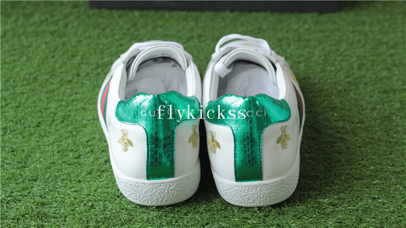 GC Ace Embroidered Sneaker White Bee & Star